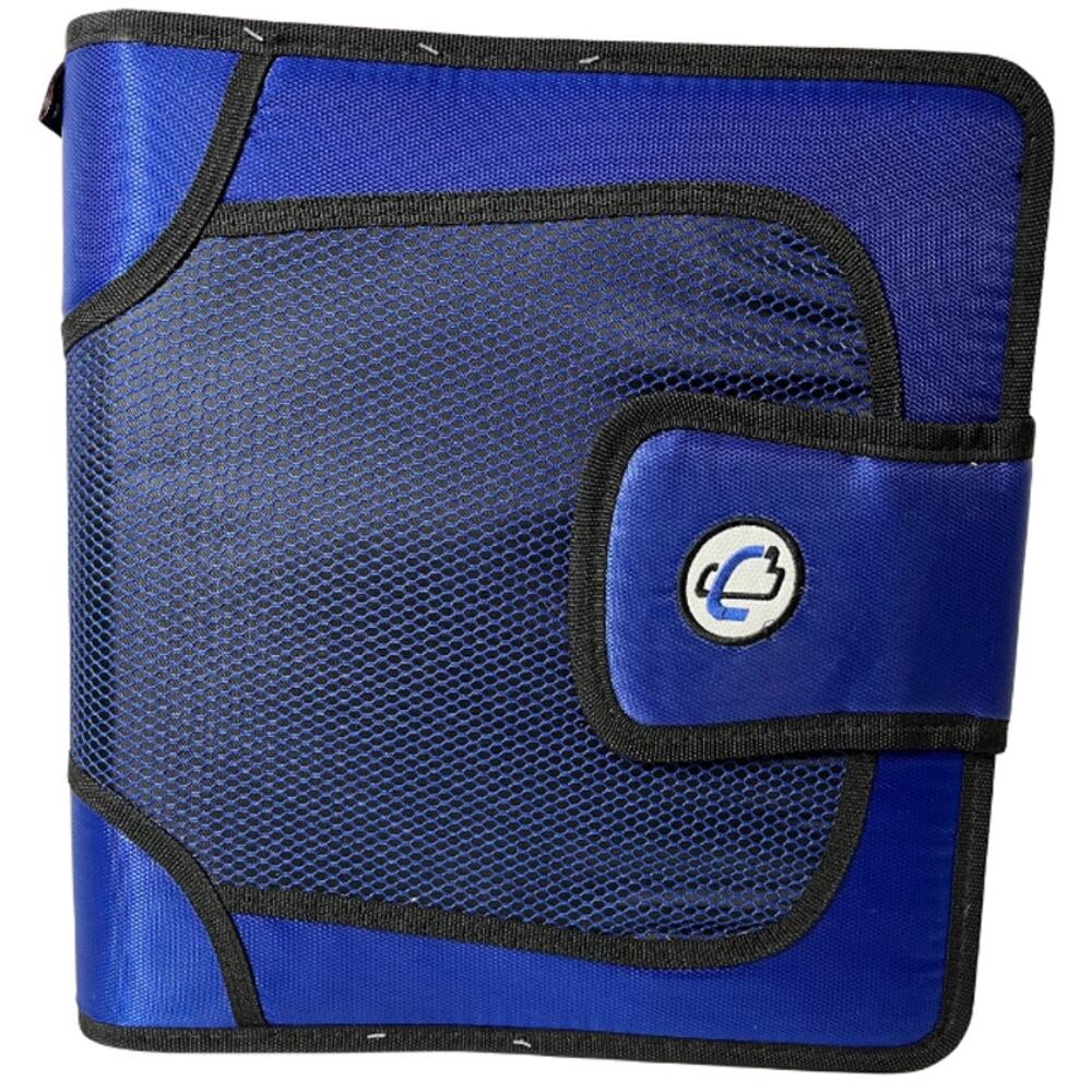 Case It S-816 Royal Blue 2" 3-Ring Flap Closure Binder Organizer